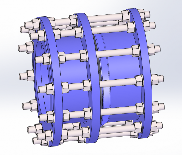 Демонтажная вставка трехфланцевая стальная | Эско-арматура